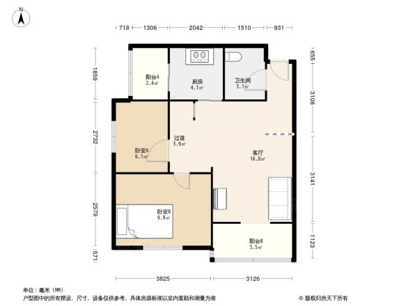 展览馆路12号楼户型图