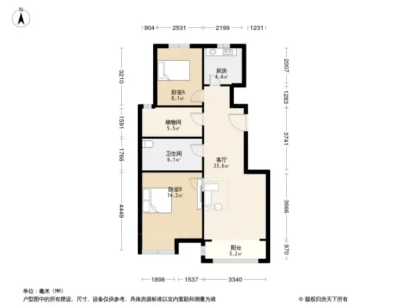 铂铭郡户型图