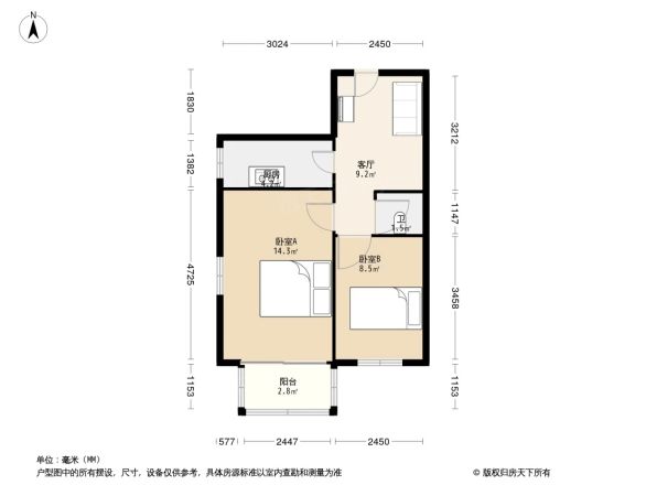 青春路七院户型图