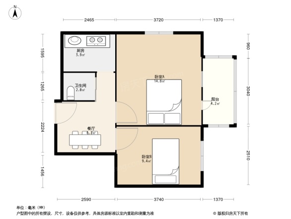 毛条小区户型图