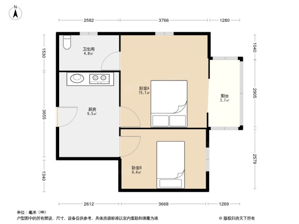 毛条小区户型图