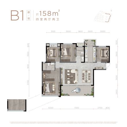 人居麓湖林语户型图