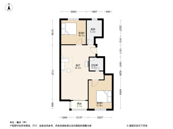 榆垡新城嘉园户型图