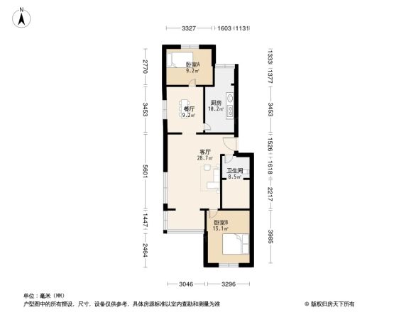 都市芳园商住楼户型图