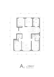 学府壹号院4室2厅1厨2卫建面184.00㎡