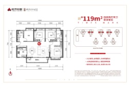 时代印记（佛山）4室2厅1厨2卫建面119.00㎡