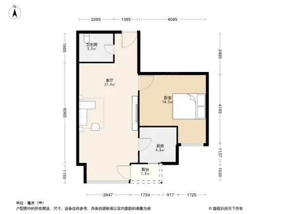 涧桥山户型图
