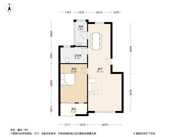 白河涧公寓户型图