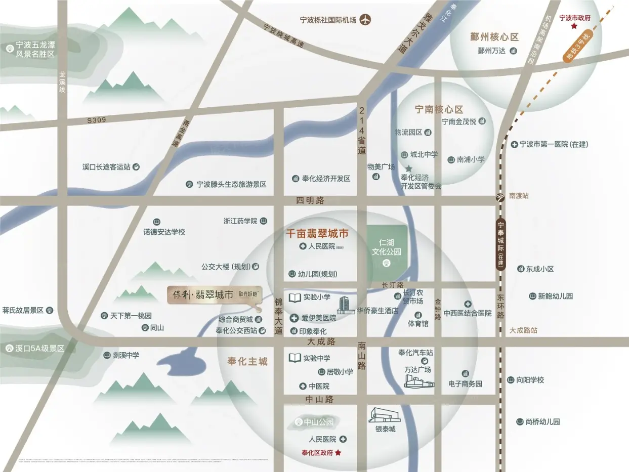 保利·翡翠城市|和光城樾二期交通图