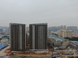 悦城组团公寓在建实景图