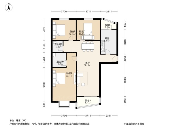东润枫景户型图