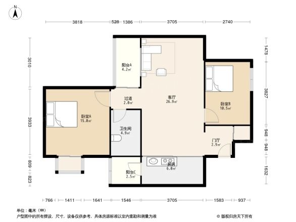 新新公寓户型图