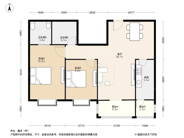 南曦大厦户型图