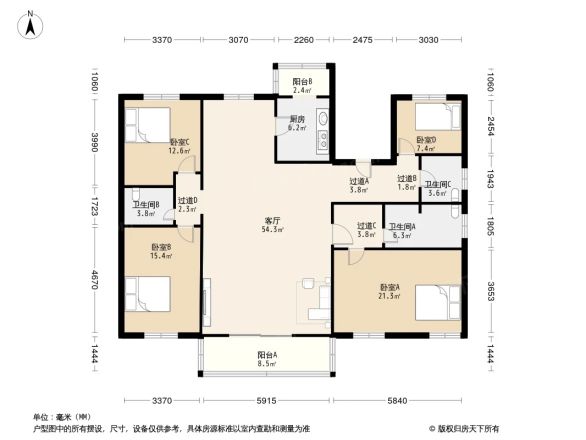 九龙山庄南区商住楼户型图