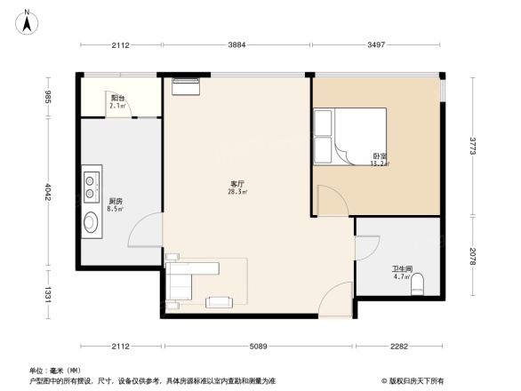昆泰国际公寓户型图
