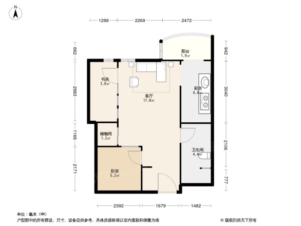 时代庐峰户型图