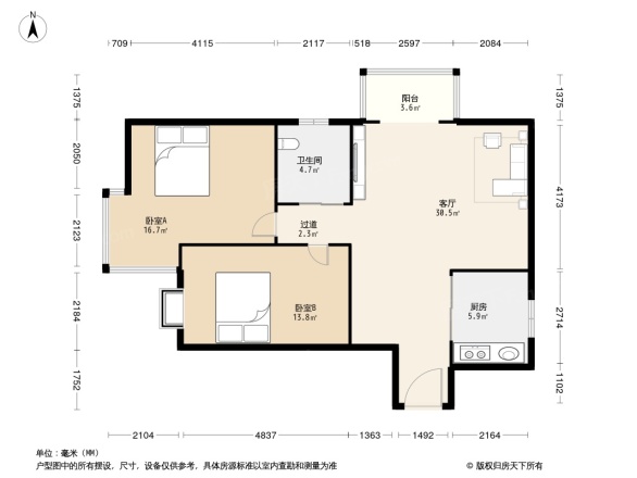 朝阳雅筑户型图