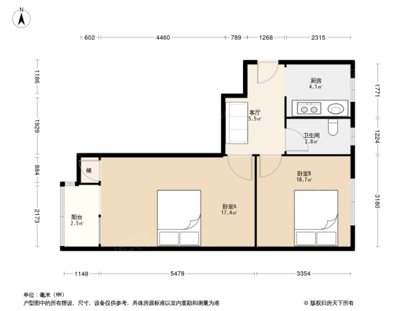 东棉花胡同2号院户型图