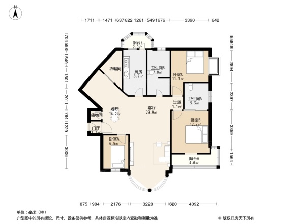 英嘉公寓户型图