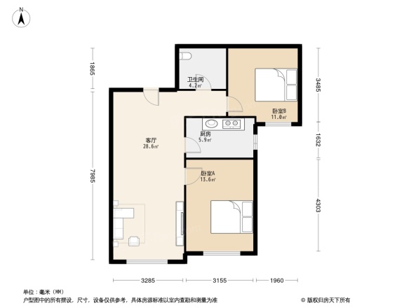 保利紫荆香谷户型图