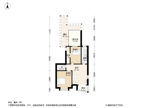 上京新航线户型图