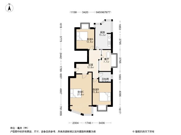莲竹馨晴户型图