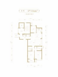 万科徐园3室2厅1厨2卫建面116.00㎡