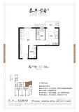 泰华学府K户型建面约56平