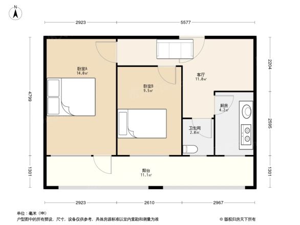 金蝉北里21号院户型图