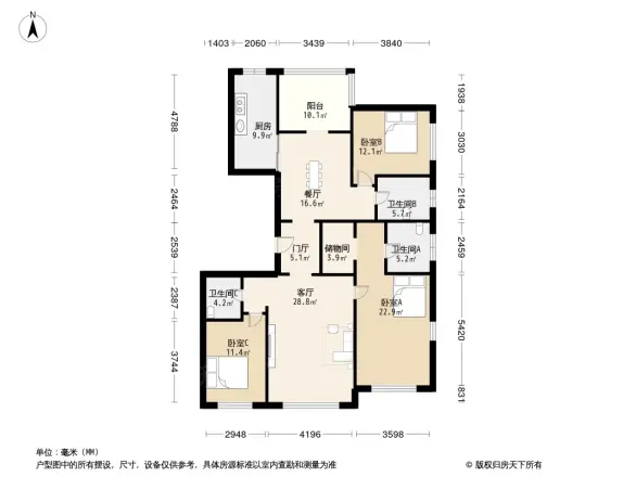 华润昆仑域户型图