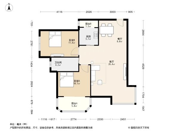 龙湖香醍漫步别墅户型图