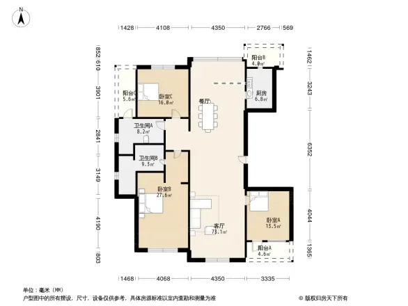 秀月麒林户型图