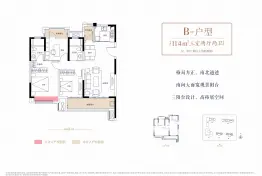 巴陵正荣府3室2厅1厨2卫建面114.00㎡