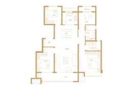 玖云府4室2厅1厨2卫建面126.00㎡