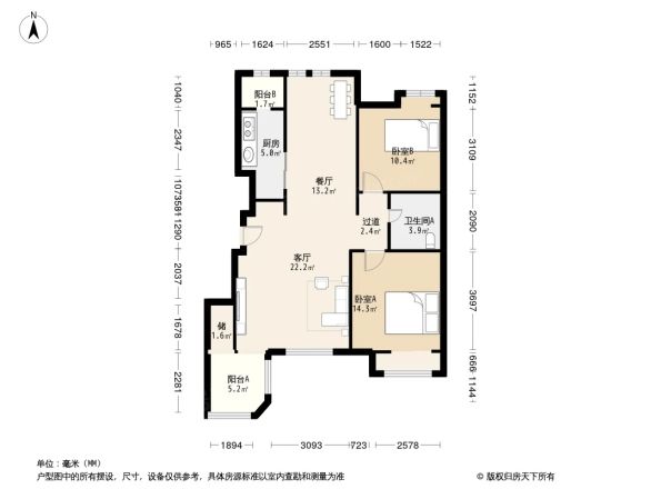 龙湖香醍漫步别墅户型图