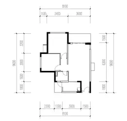 禾粤·尚德居2室2厅1厨2卫建面88.00㎡