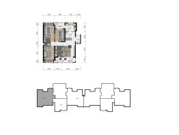 茅台广场3室2厅1厨2卫建面129.00㎡