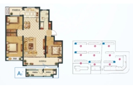 兴业春天南区3室2厅1厨1卫建面115.00㎡