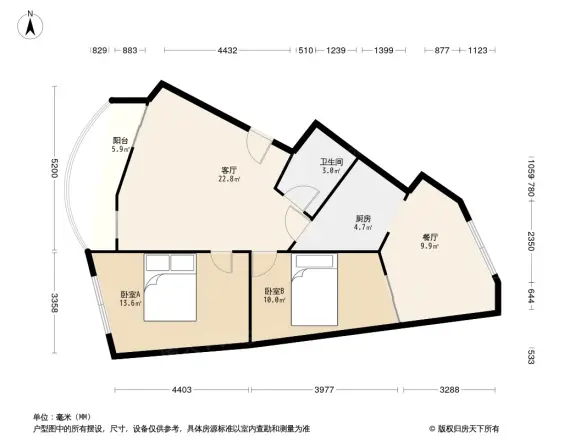 车站中里户型图