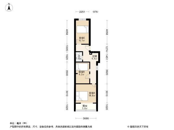 东总布胡同户型图