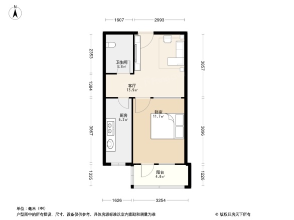 三间房西里户型图