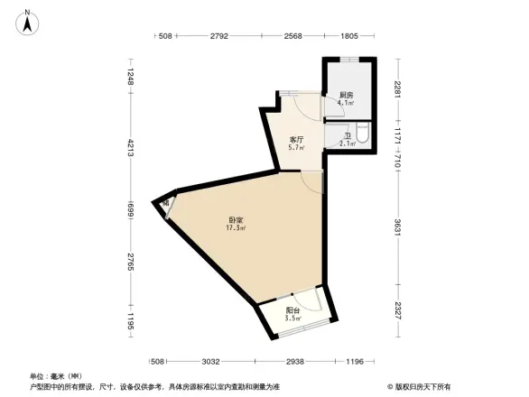 西罗园一区户型图