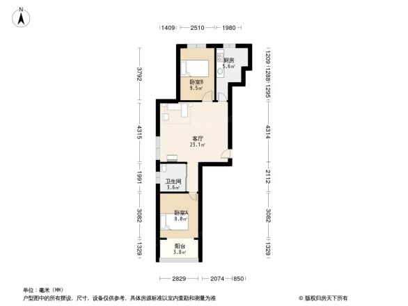 南竹杆胡同户型图