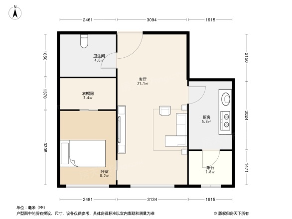 枫桦豪景户型图