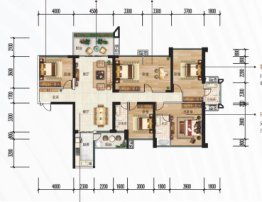 亿家·龙景天际6室2厅2卫建面170.97㎡