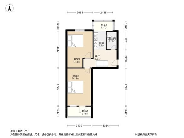 海淀路小区户型图