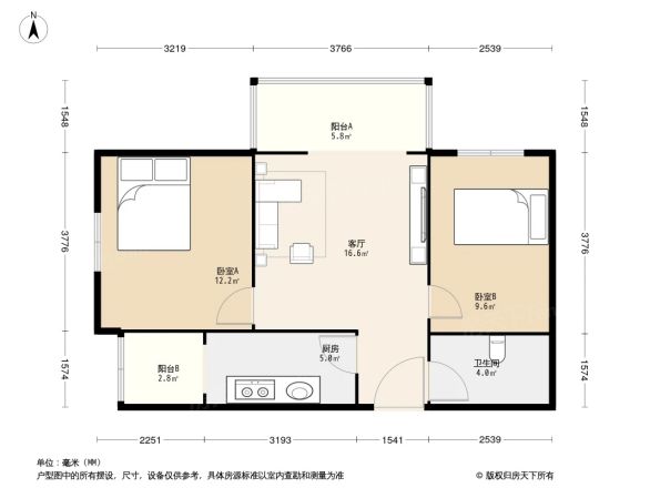 朝内北小街户型图