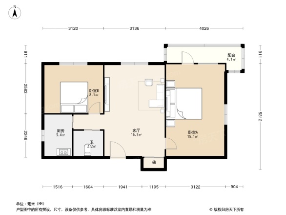 新外大街21号院户型图