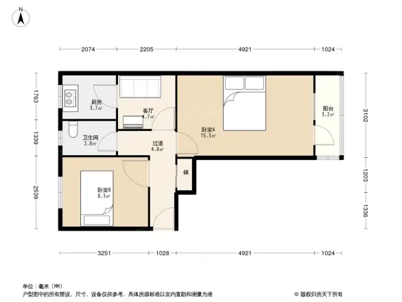 蓟门东里户型图