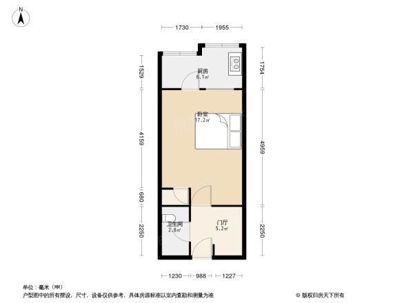 双安青年公寓户型图